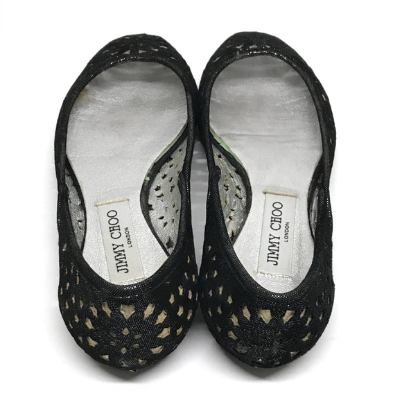 ❌❌SOLD❌❌ JIMMY CHOO STAR Sparkle Flats 40 9.5 - Picture 6 of 8